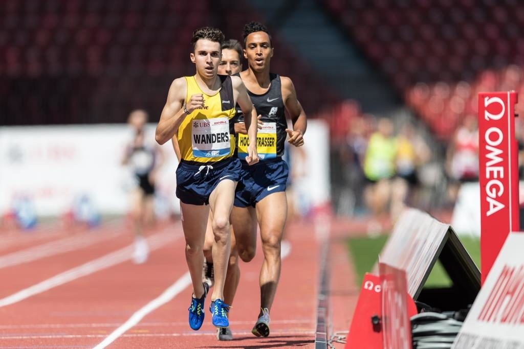 Julien Wanders an der SM Aktive 21./22. Juli 2017 Letzigrund Zürich im Final über 1500 m