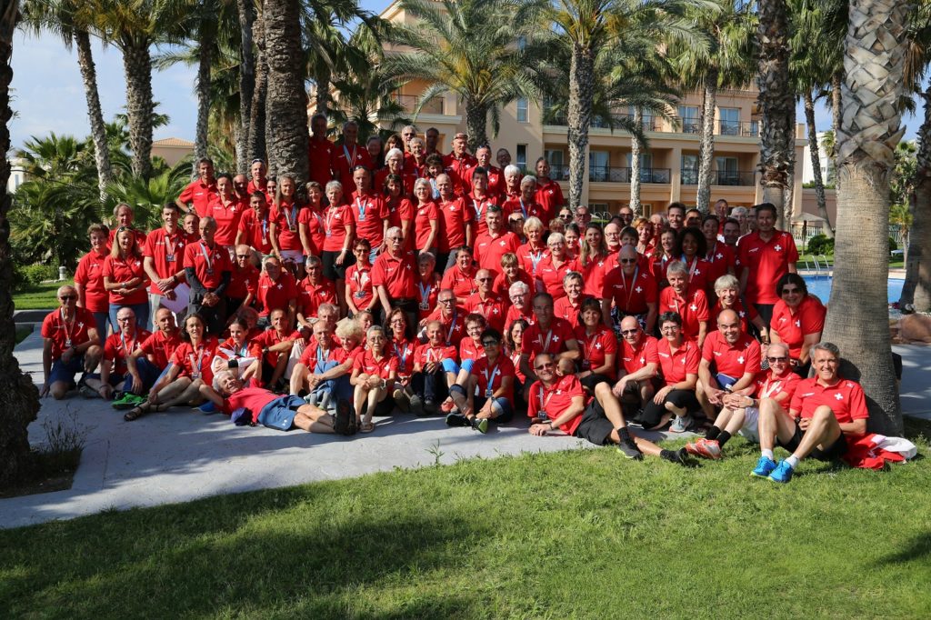 Das Schweizer Team an der Masters-EM 2018 in Alicante (ESP)