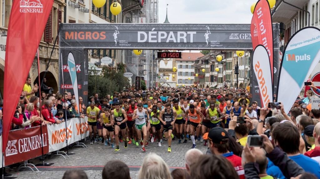 Start des Murtenlaufes 2018 (Photo: Facebook Morat-Fribourg)