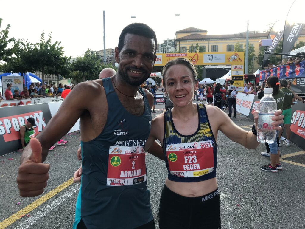 Tadesse Abraham, Nicole Egger (Photo: Swiss Athletics)