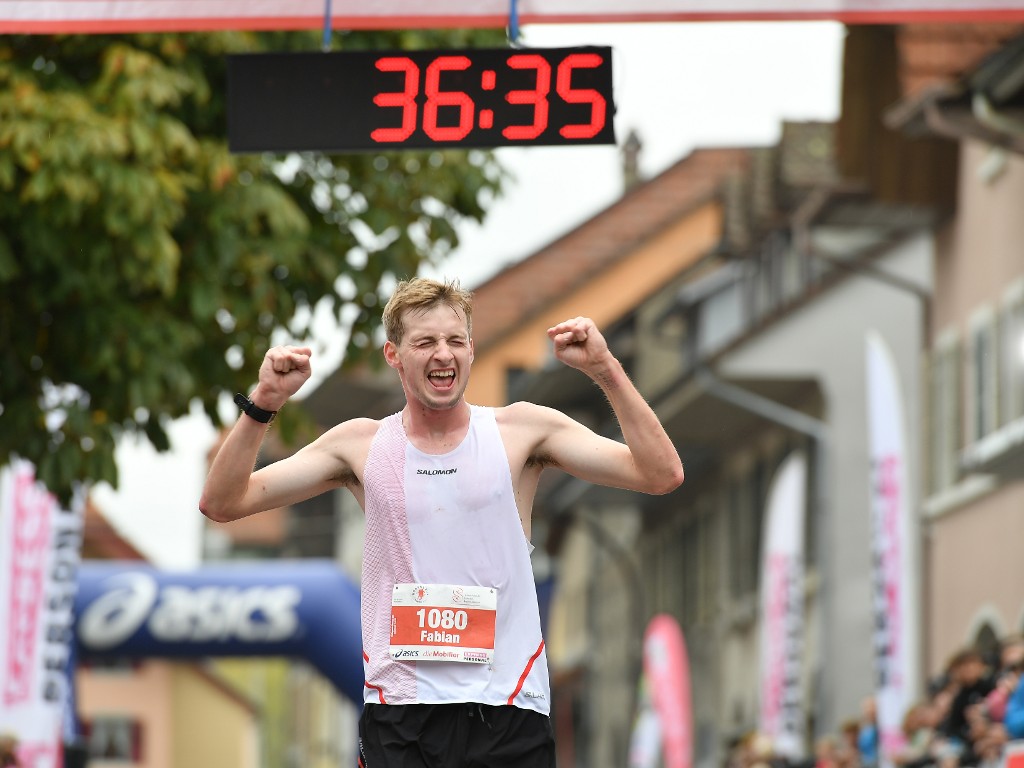 Fabian Aebersold am Bürenlauf (Photo: Laurent Forster)