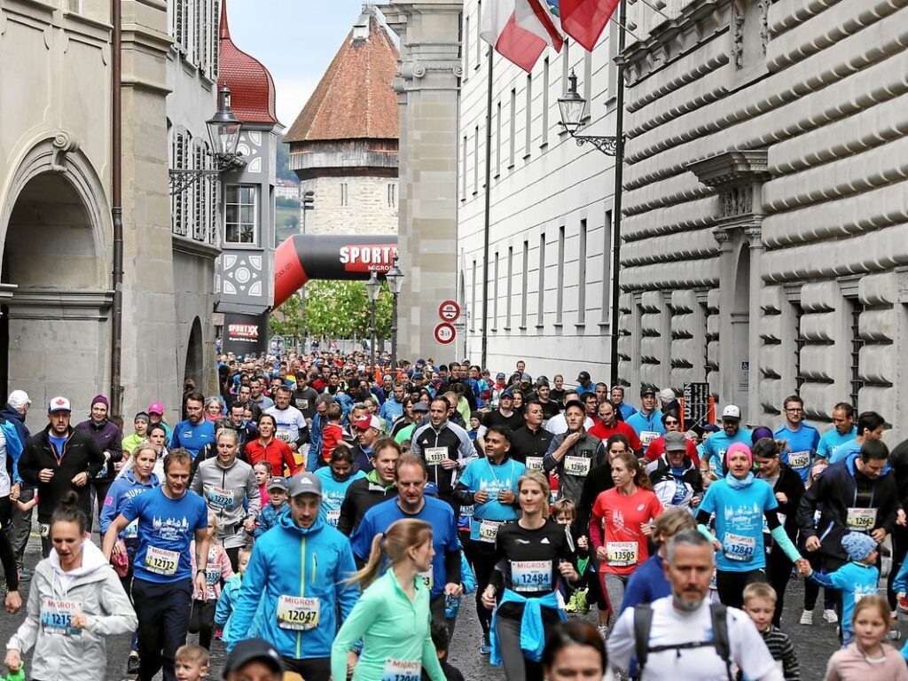 Laufend Gutes tun am Solidaritätslauf des Luzerner Stadtlaufs Swiss